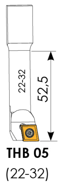 Державка расточная 22-32 Cartridge