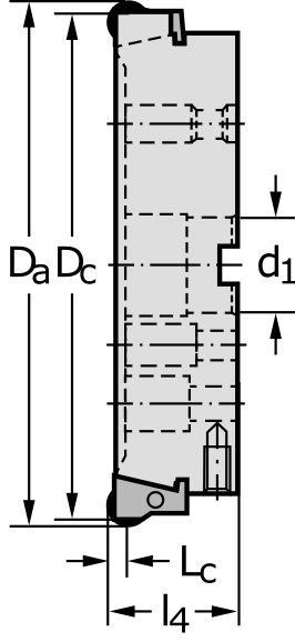 Фреза с кассетами F2010.B.315.Z14.06.R720M