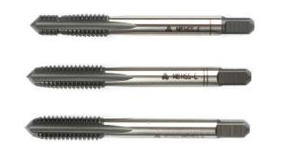 Набор из 3-х ручных метчиков из быстрорежущей стали HSS-E DIN352 (3 шт) M10