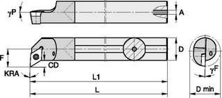 Державка твердосплавная GCPI37565RWG
