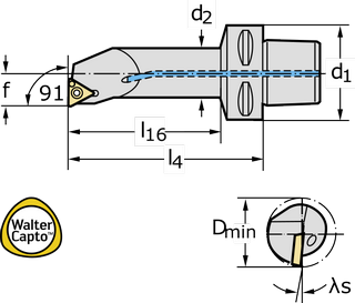 Инструмент CaptoTM C4-STFCL-11070-11