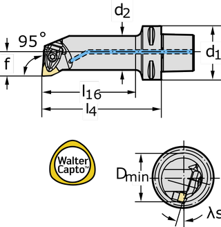 Инструмент CaptoTM C4-DWLNR-17090-08