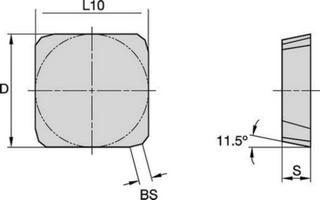 Пластина фрезерная SPAN1203EDRTHM