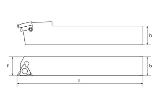 Державка токарная резьбовая HER2020K16