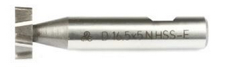 Фреза пазовая из быстрорежущей стали HSS-E DIN850/B (Woodruff) D19,5X5 Фреза пазовая из быстрорежущей стали HSS-E DIN850/B (Woodruff) D19,5X5