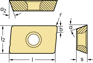 Пластина для фрез BLAXX и Xtra·tec® ADKT0803PEL-F56 WSP45S