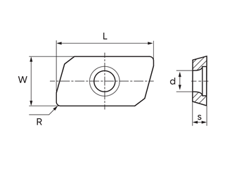 Пластина твердосплавная APKT1003 PDTR-XM MK330 Пластина твердосплавная APKT1003 PDTR-XM MK330