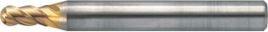 Фреза твердосплавная для обработки прессформ и штампов 4 зуб. сферическая, короткая DMH4B 120-180S