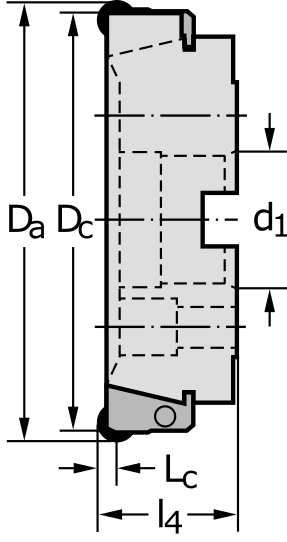 Фреза с кассетами F2010.B.200.Z12.02.R729M