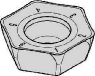 Пластина фрезерная HPGT06T3DZFRLDALTHM