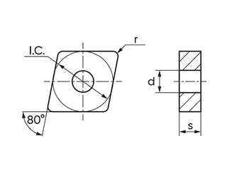 Пластина твердосплавная CNMG120408-HA MK573