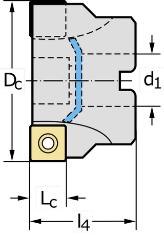 Фреза с фиксированными гнездами M4132-100-B32-09-12