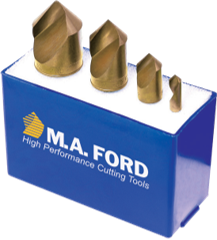 НАБОР Зенковок из быстрорежущей стали с покрытием TiN 64T100001