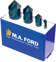 НАБОР Зенковок из быстрорежущей стали парооксидированная поверхность 64 100 051