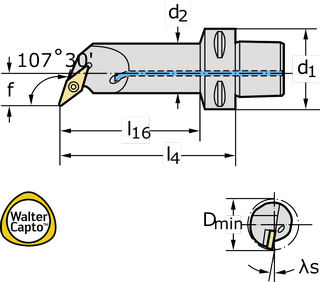 Инструмент CaptoTM C4-SVQBR-18090-16