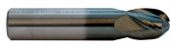 Фреза твердосплавная TuffCut® GP, короткая 4 зуб. сферическая 165 2000A