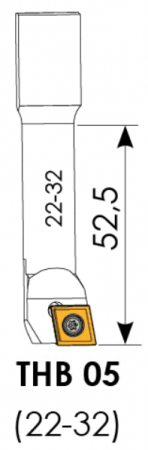 Державка расточная 22-32 Cartridge
