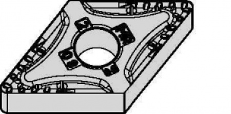Пластина твердосплавная DNMG150608MRWP15CT