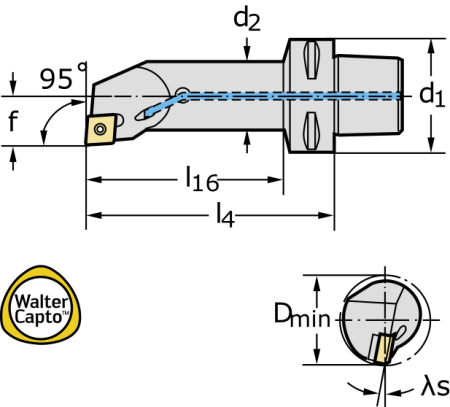 Инструмент CaptoTM C4-SCLCR-11070-09