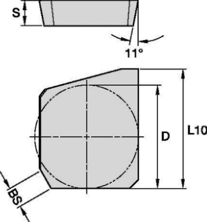 Пластина фрезерная SPCX1203EDRTHM-F