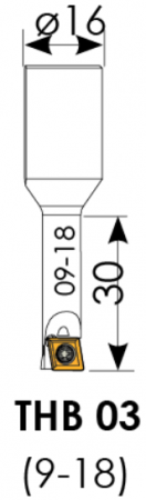 Державка расточная 09-18 Cartridge