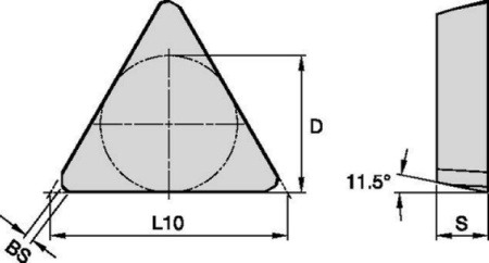 Пластина фрезерная TPAN1603PDRTHM