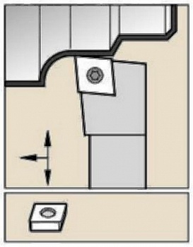 Державка SCLCR2525M12WG