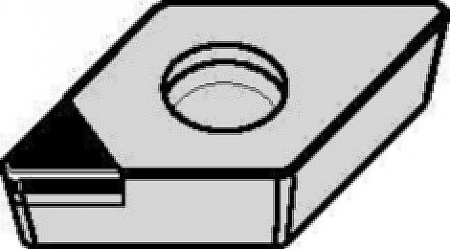 Пластина твердосплавная с PCD DCMW070204FSTWDN25U