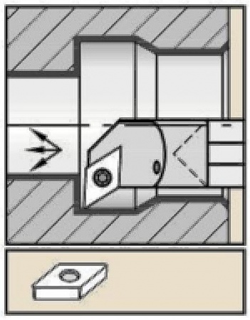 Державка твердосплавная E25TSDUCR11W