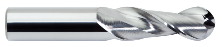Фреза твердосплавная TuffCut® X-AL, 2 зуб. сферическая, по алюминию 135B12500