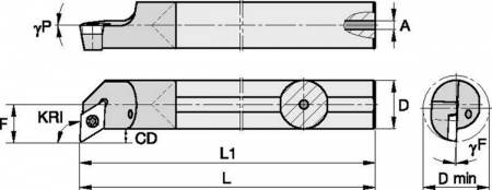 Державка твердосплавная CCPM81525LWG