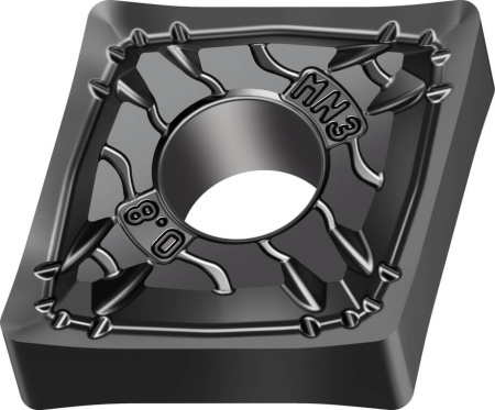 Пластина для точения цветных металлов и пластмасс CNGG120402M-MN3 WNN10