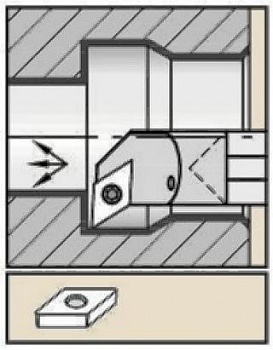 Державка твердосплавная E20SSDUCR11W