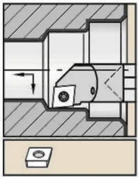 Державка твердосплавная E08KSCLCR06WG