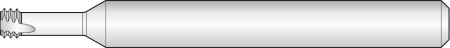 Резьбофреза твердосплавная MMD06024C6 0.5ISO MK810