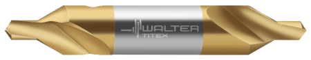 Сверло центровочное Titex из быстрорежущей стали (HSS) K1111TIN-4