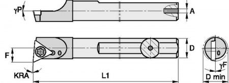 Державка твердосплавная QCBI50085RWG