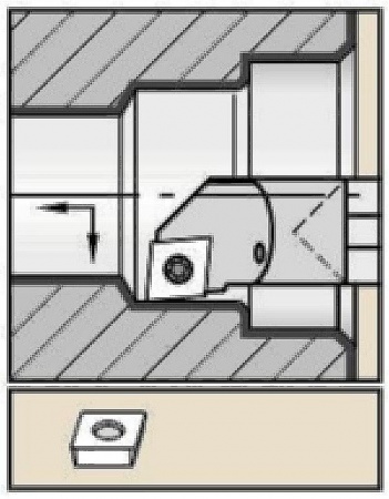 Державка твердосплавная E16RSCLCL09WG